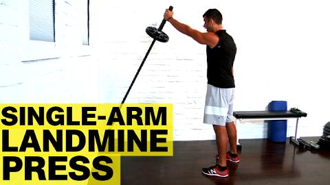 Viking Press (Landmine Shoulder Press) - Exercise How-to - Workout Trainer  by Skimble