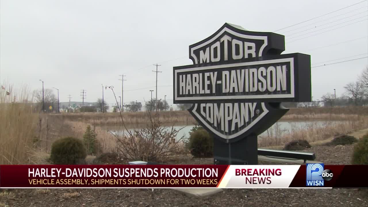 Harley-Davidson suspends production