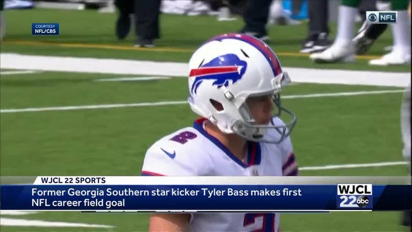 Georgia Southern alum Tyler Bass kicks deciding field goal in