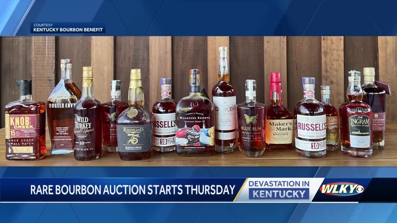 Rare bourbon auction starts Thursday supporting eastern Kentucky flood victims