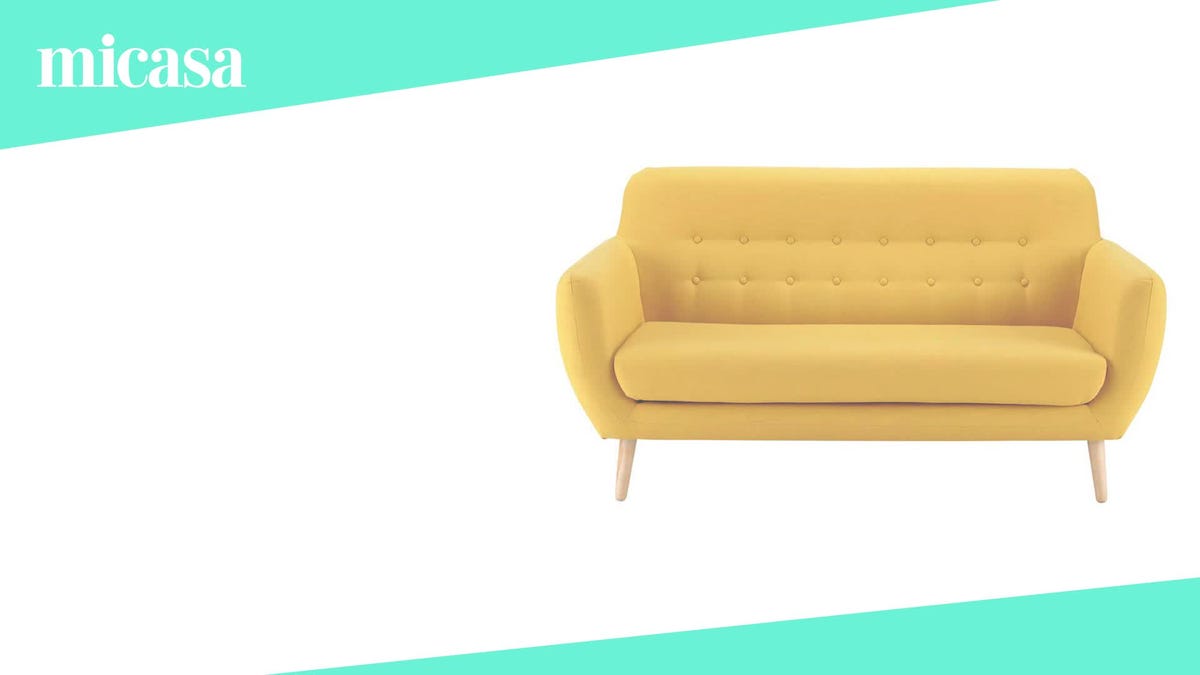 Dormitorio decorado en amarillo