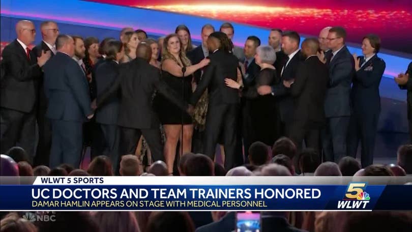 Watch: UC Health staff take stage with Damar Hamlin at NFL Honors