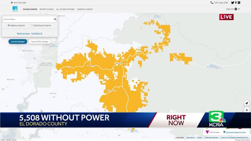 Outage Center, Report an Electric Outage