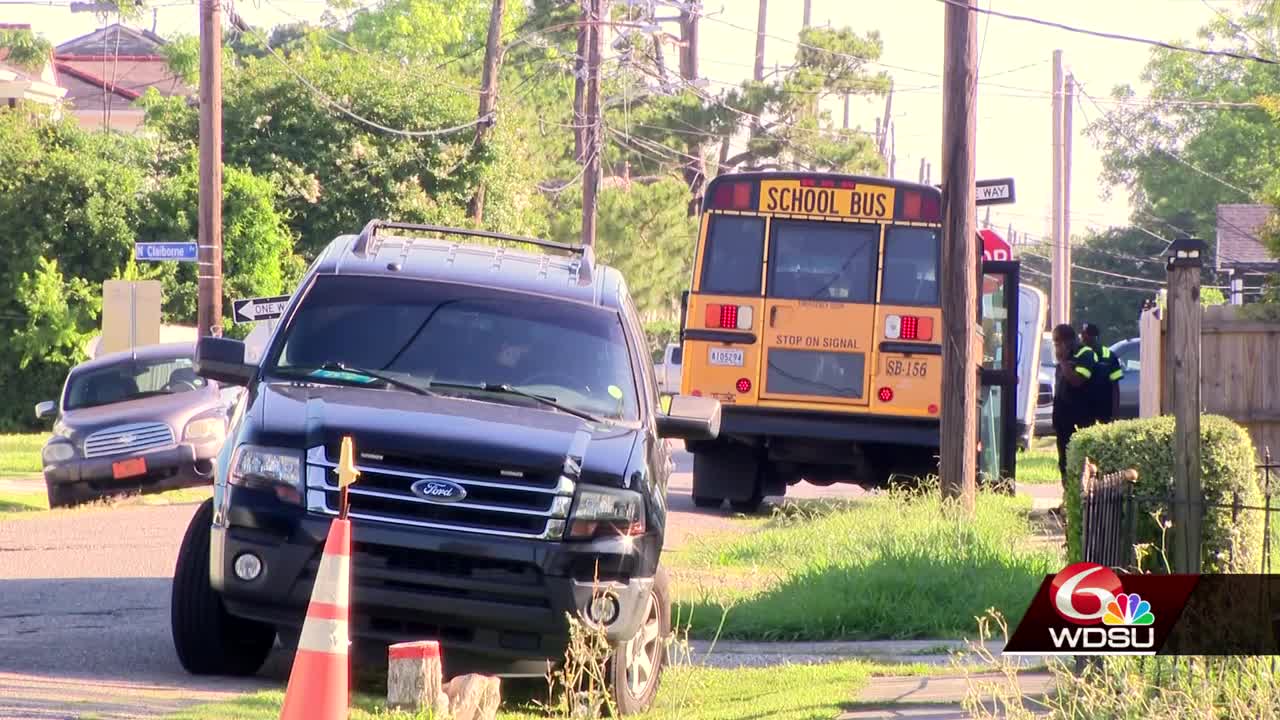 New Orleans school bus driver cited after crash in St. Claude neighborhood
