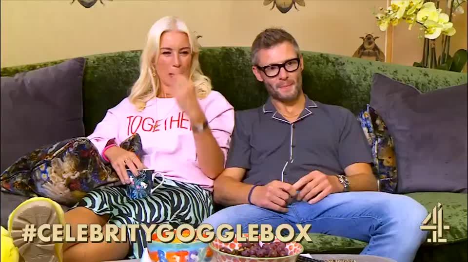 preview for Celebrity Gogglebox - Denise Van Outen and boyfriend Eddie (Channel 4)