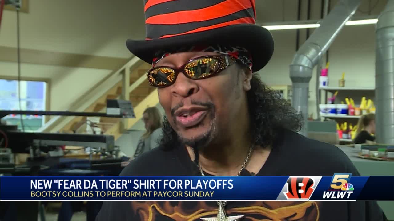 Bootsy Collins Cincinnati Bengals Fear The Tiger, Custom prints store