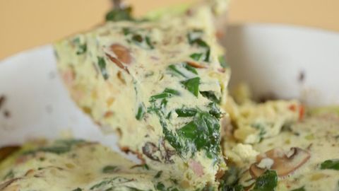preview for Ham and Swiss Chard Frittata