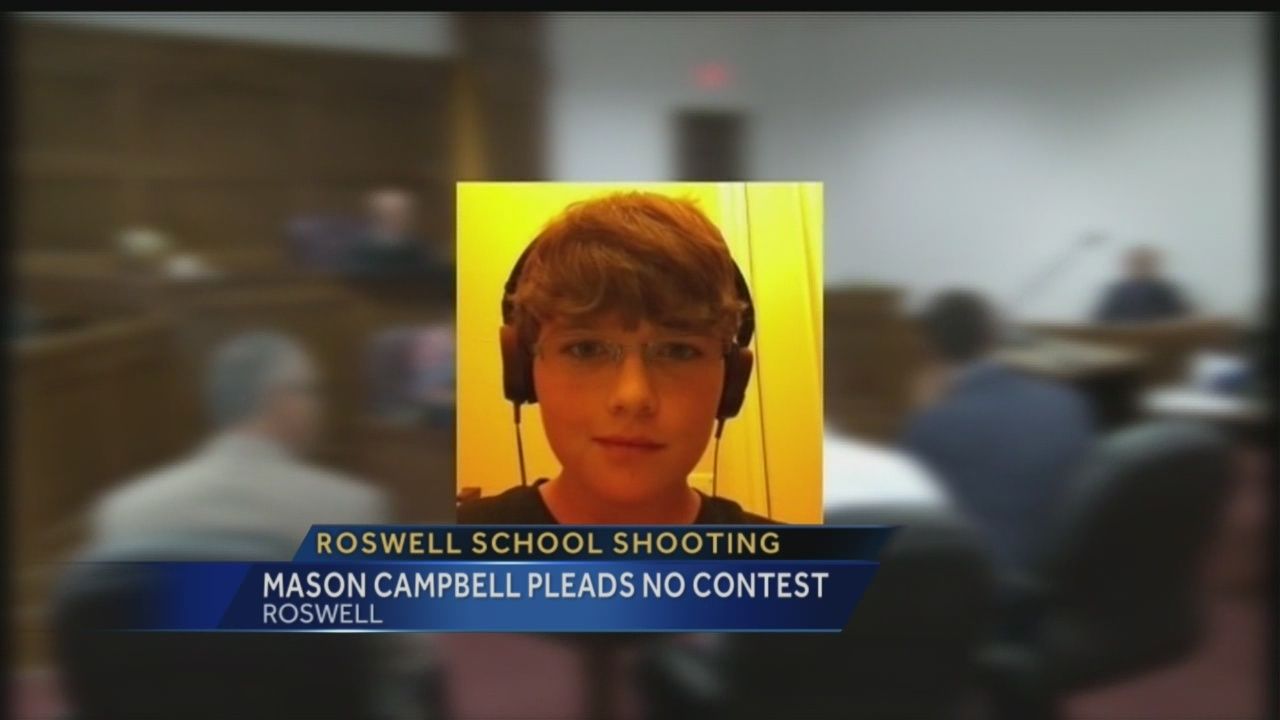 Roswell school shooting: Mason Campbell pleads no contest