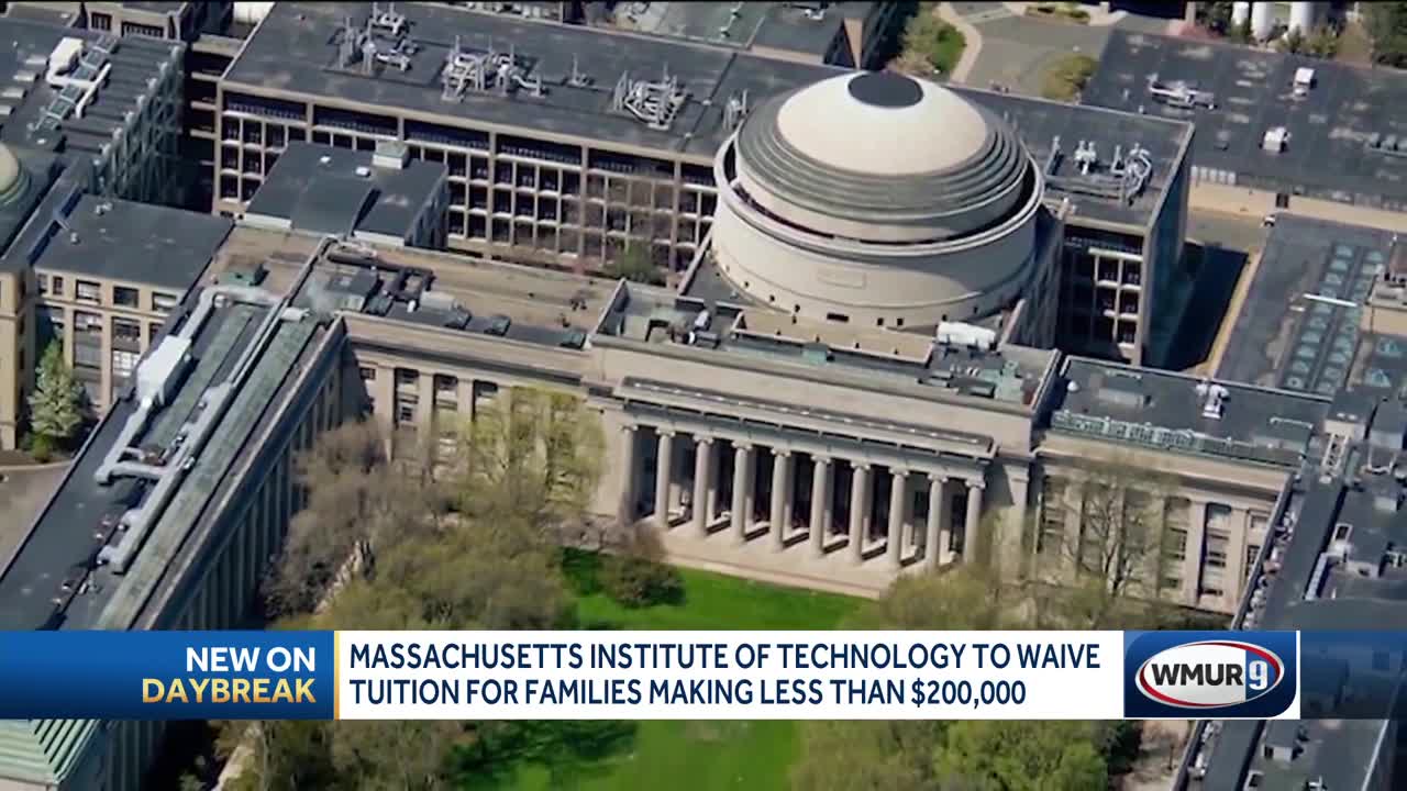 Massachusetts Institute of Technology to waive tuition for families making less than $200,000