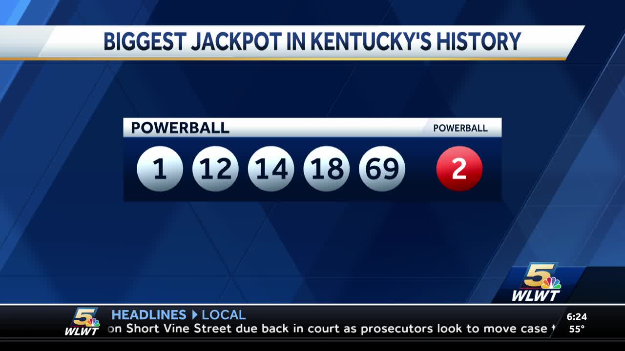 Winning $167.3 million Powerball ticket, largest in state lottery history, sold in Kentucky