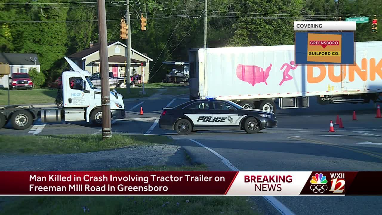 Greensboro: man dies in semi-truck crash