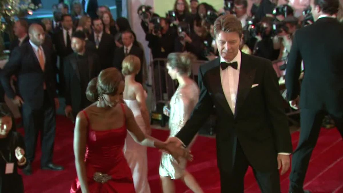 preview for Iman and David Bowie at the 2008 Met Gala