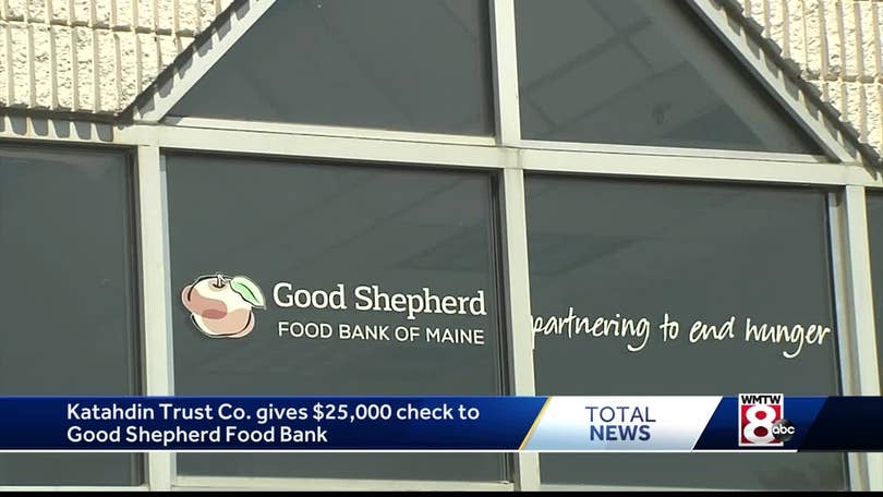 Maine Bank Donates Thousands Of Dollars To Good Shepherd Food Bank