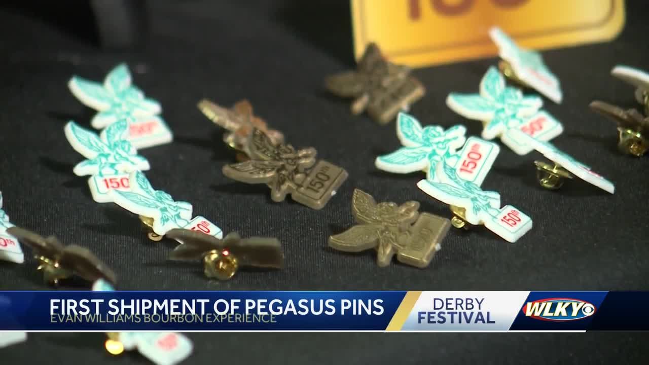 First shipment of 2024 Kentucky Derby Festival Pegasus Pins arrive