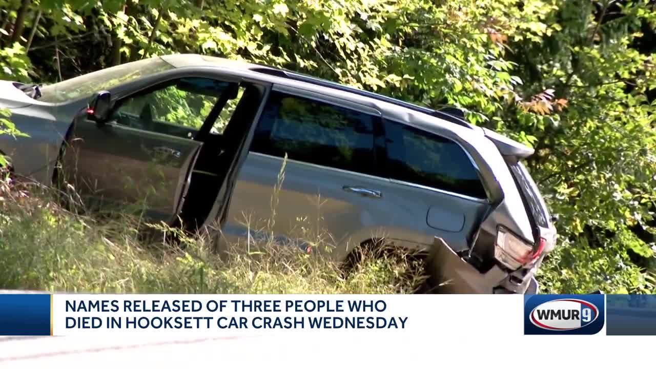 Names released of 3 people killed in Hooksett car crash