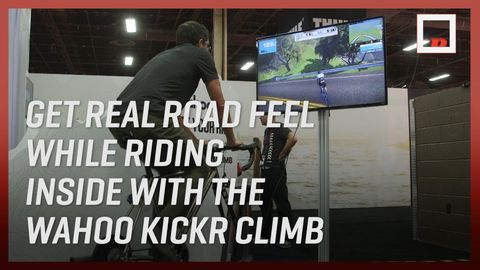 preview for Get Real Road Feel While Riding Inside With the Wahoo Kickr Climb