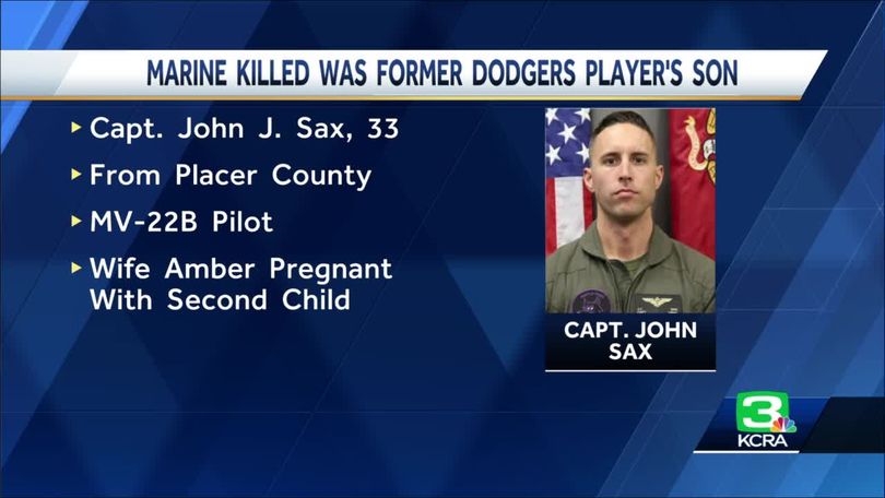 Son of ex-Dodger Steve Sax among 5 Marines killed in crash - Los