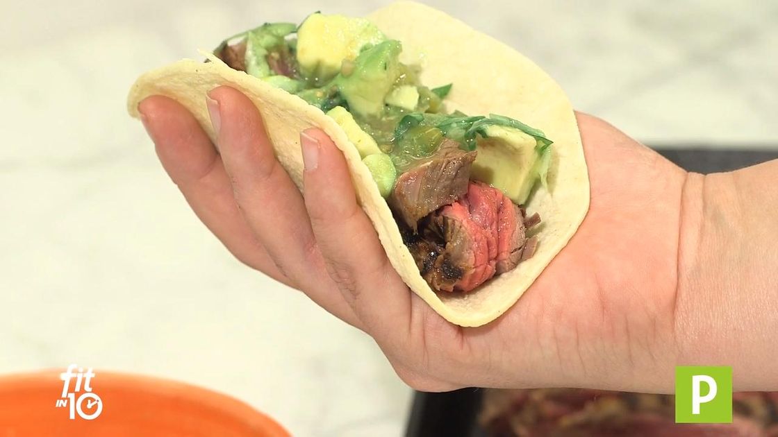 preview for Grilled Steak Tacos With Avocado Salsa