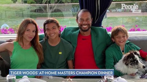preview for Tiger Woods Says He Has Nightly Putting Contests with Son Charlie, 11, During Self-Isolation