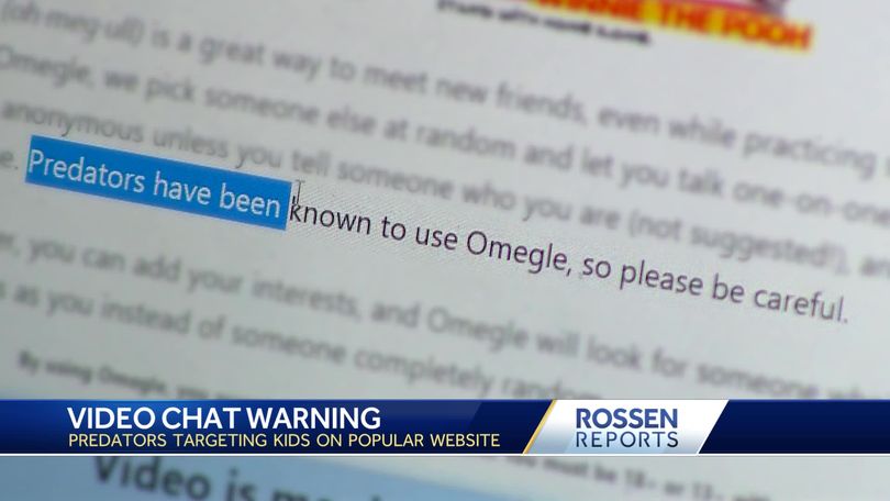 810px x 456px - Rossen Reports: Predators targeting kids on chat website Omegle