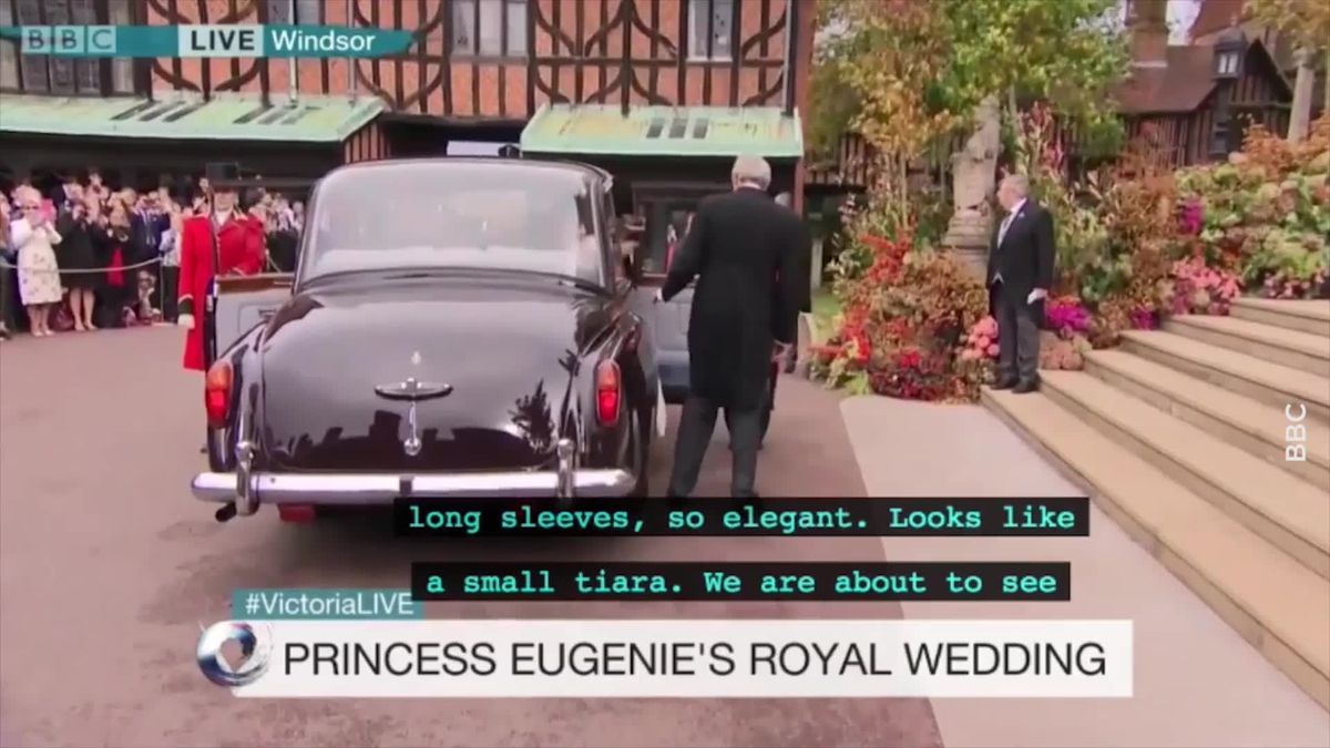 preview for BBC accidentally uses very rude subtitle during Princess Eugenie's wedding broadcast