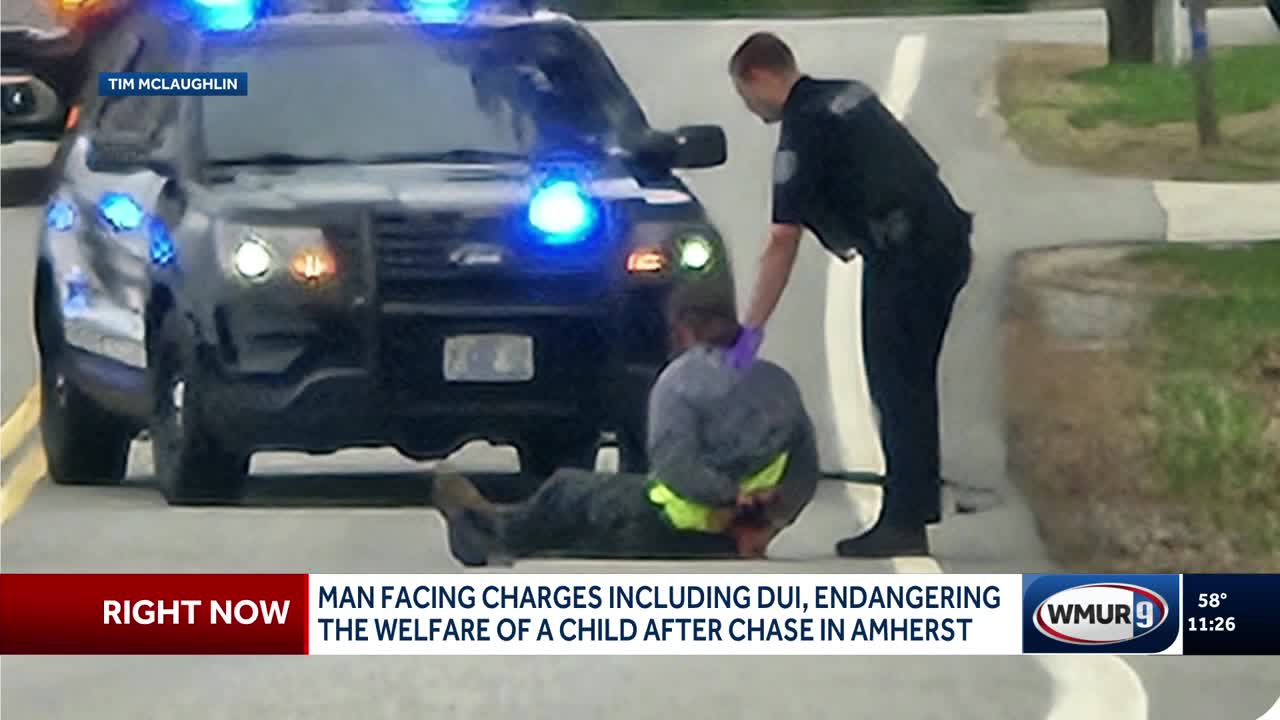 Man facing multiple charges after chase in Amherst Friday, police say