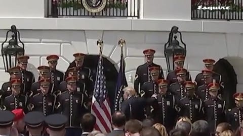 Watch President Trump Forget The Words To God Bless America That's why we're moving to france. watch president trump forget the words