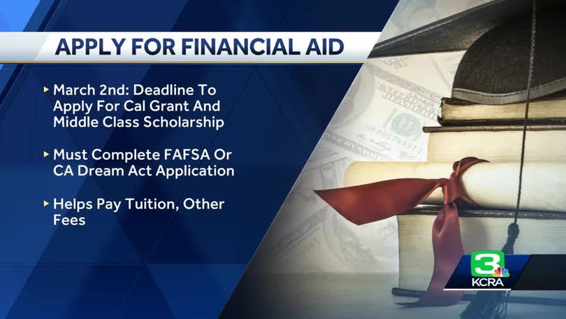 California college financial aid: March 2 deadline for Cal Grant
