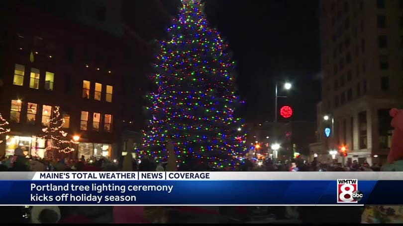 Portland S Monument Square Aglow After Christmas Tree Lighting Portland S Monument Square Aglow After Christmas Tree Lighting