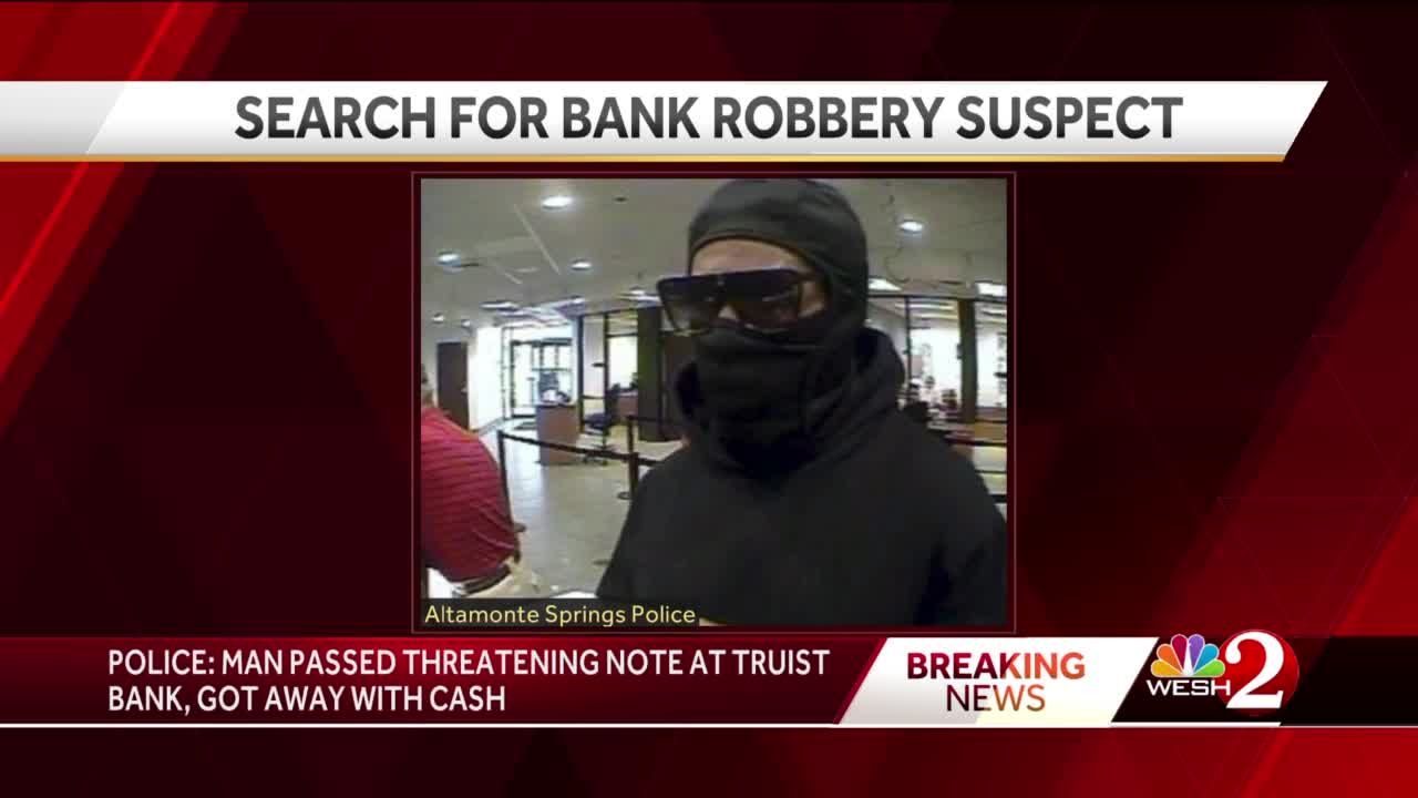 Altamonte Springs police search for Truist Bank robber