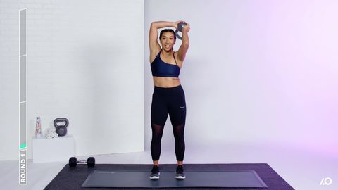 preview for 20-Minute Core Kettlebell Workout With Tatiana Lampa