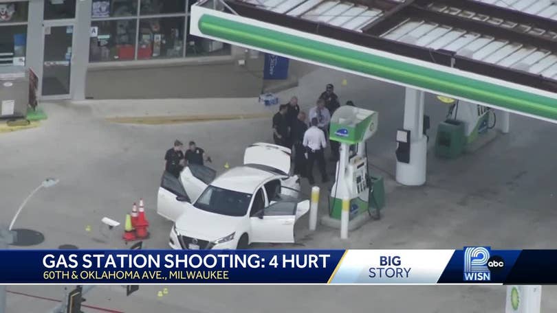 Milwaukee gas station shooting: 4 people injured, including 2 children