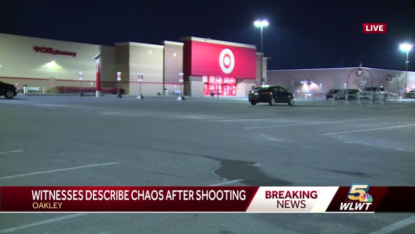 Rapid gunfire outside Oakley Target caught on camera