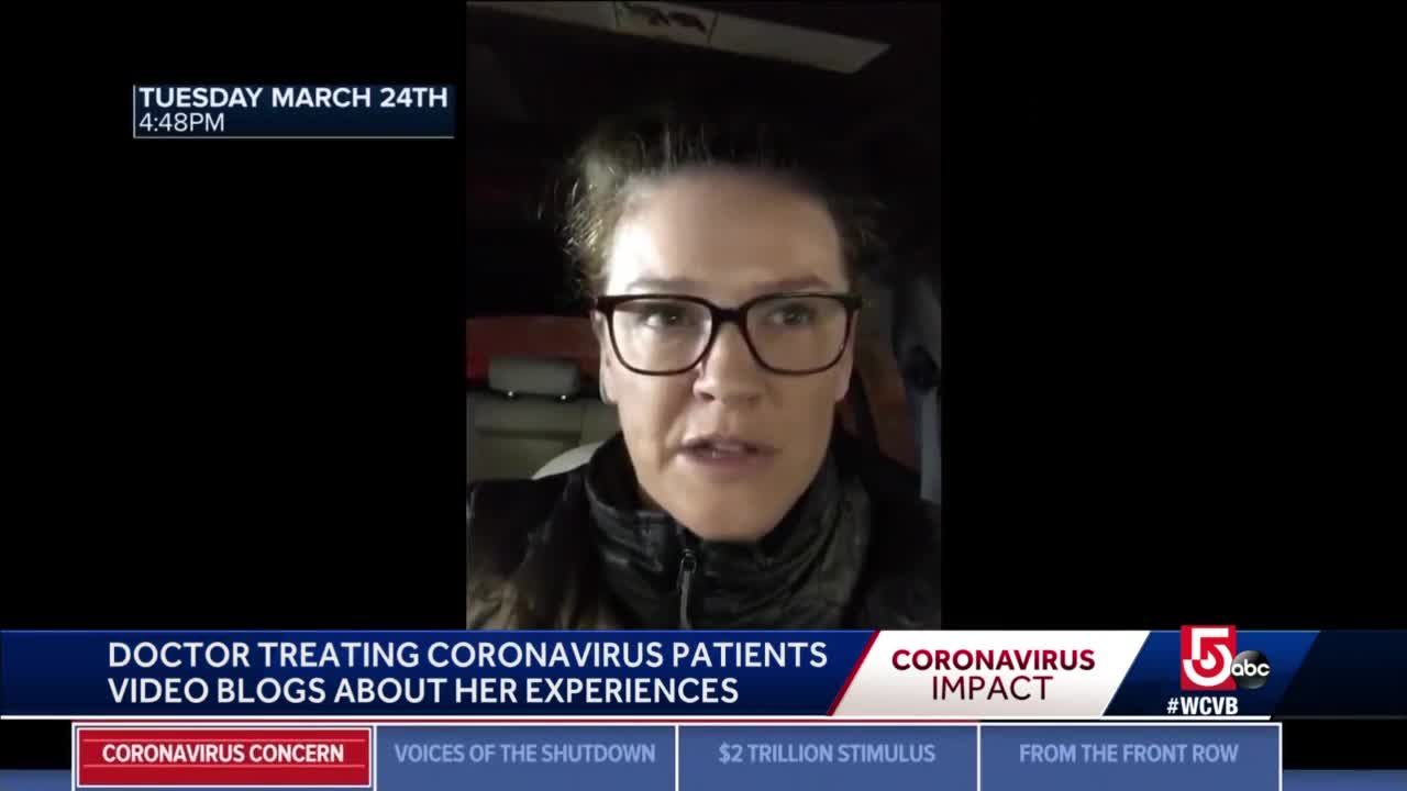 Doctor records video diary about treating coronavirus patients