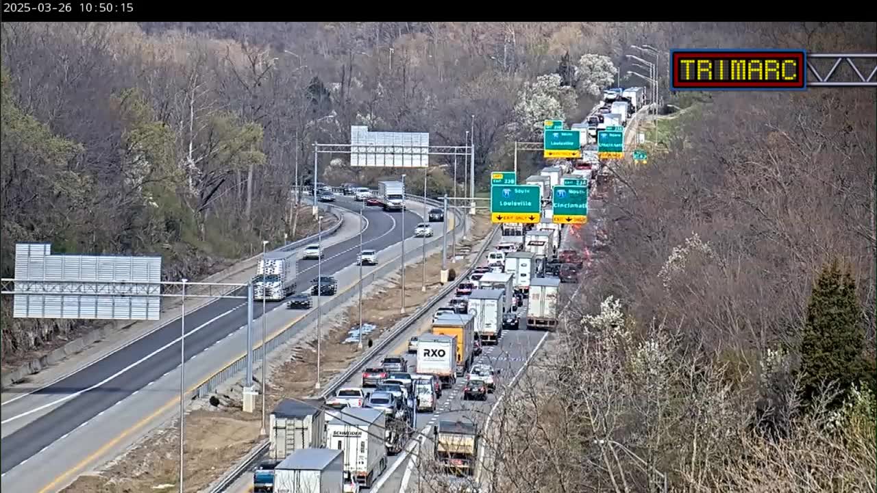 RAW: Backup on from ramp closure in Louisville