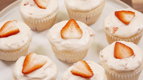 preview for Strawberry Champagne Cupcakes