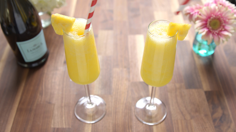preview for Pineapple Mimosa Slushies Will Kick The Heat