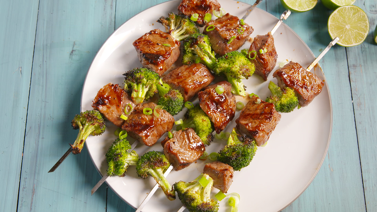 preview for Beef & Broccoli Kebabs