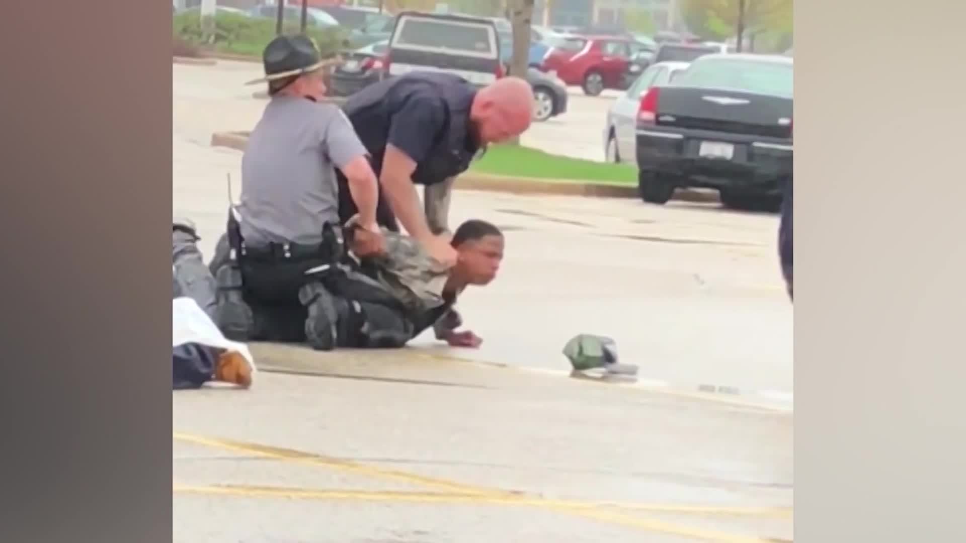 Police Punch Protest