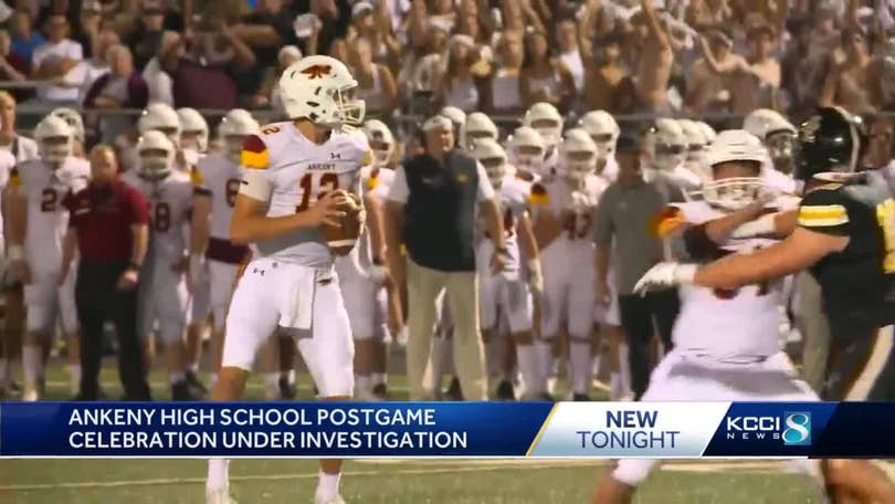 Postgame locker room celebration