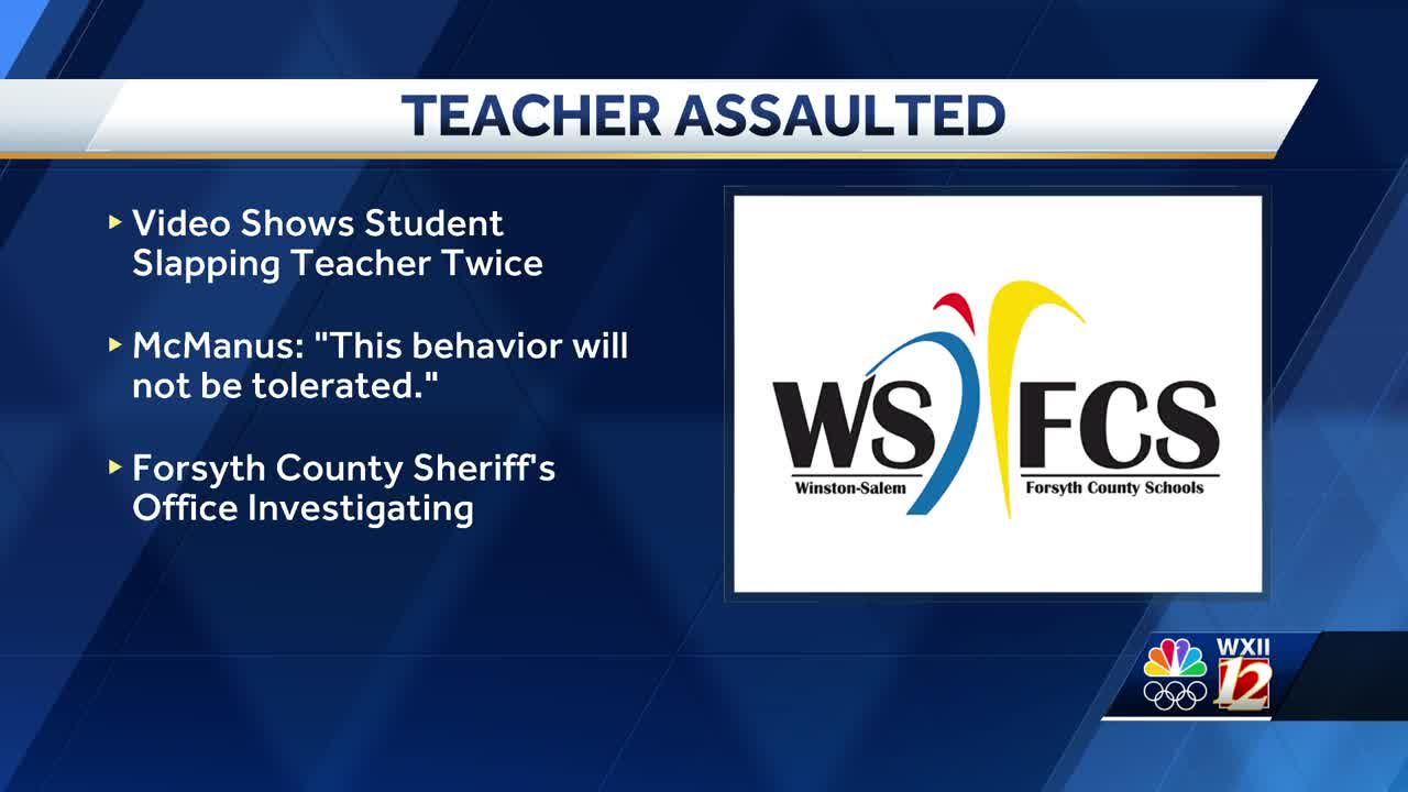 Winston-Salem/Forsyth County Schools investigating after video circulates of teacher being assaulted in a classroom