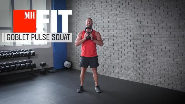 Dumbbell pulse online squat