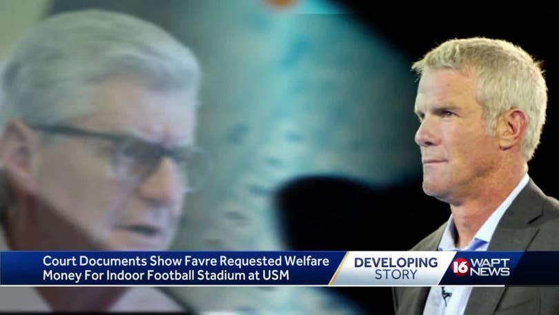 Text messages show Brett Favre sought welfare money for a football