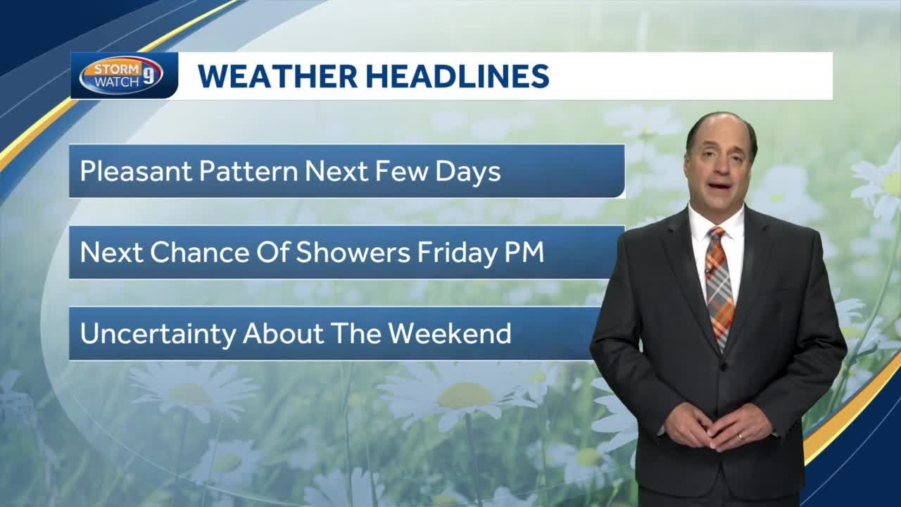 Video: Pleasant weather to continue