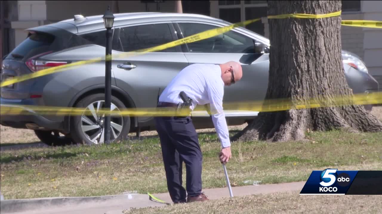 Moore police investigate after stabbing leads to one of their officers opening fire