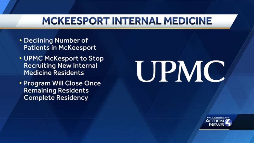 UPMC to discontinue residency program at McKeesport hospital