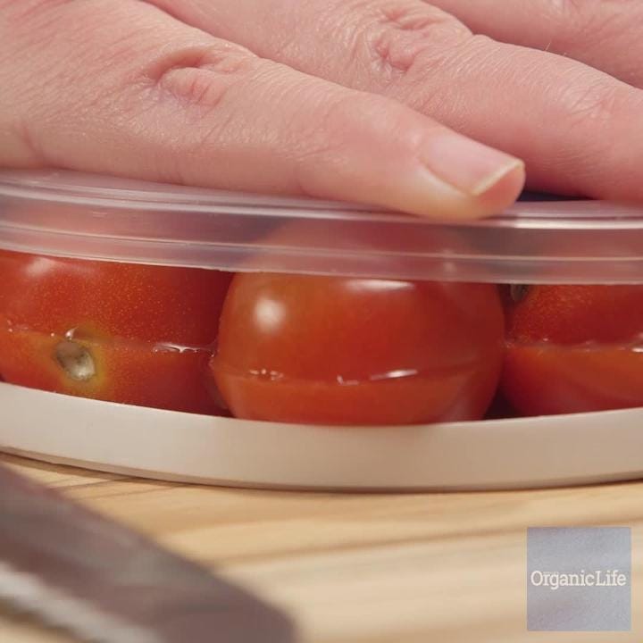 preview for Kitchen Hack: Cut 10 Cherry Tomatoes In One Slice