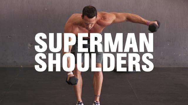 Superman discount shoulder raise