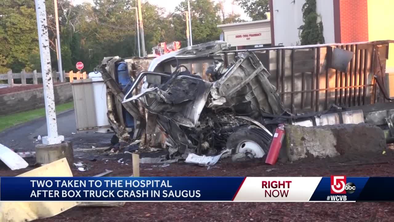 Investigation underway after van bursts into flames outside Saugus