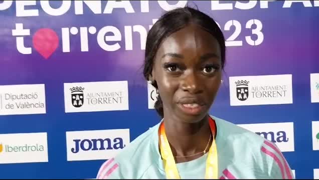 preview for Fátima Diame: "Ha sido de las mejores competiciones de unos campeonatos de España"